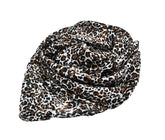 100% Silk Ivory Leopard Print Scarf - The Pashm